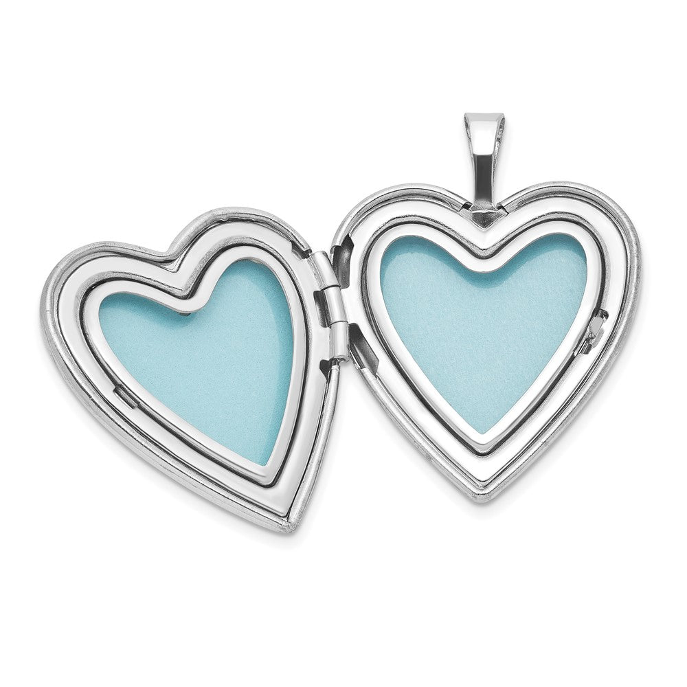 Sterlingsilber Rhodiniert I Liebe You.. 20mm/12mm Medaillon/pendant Set