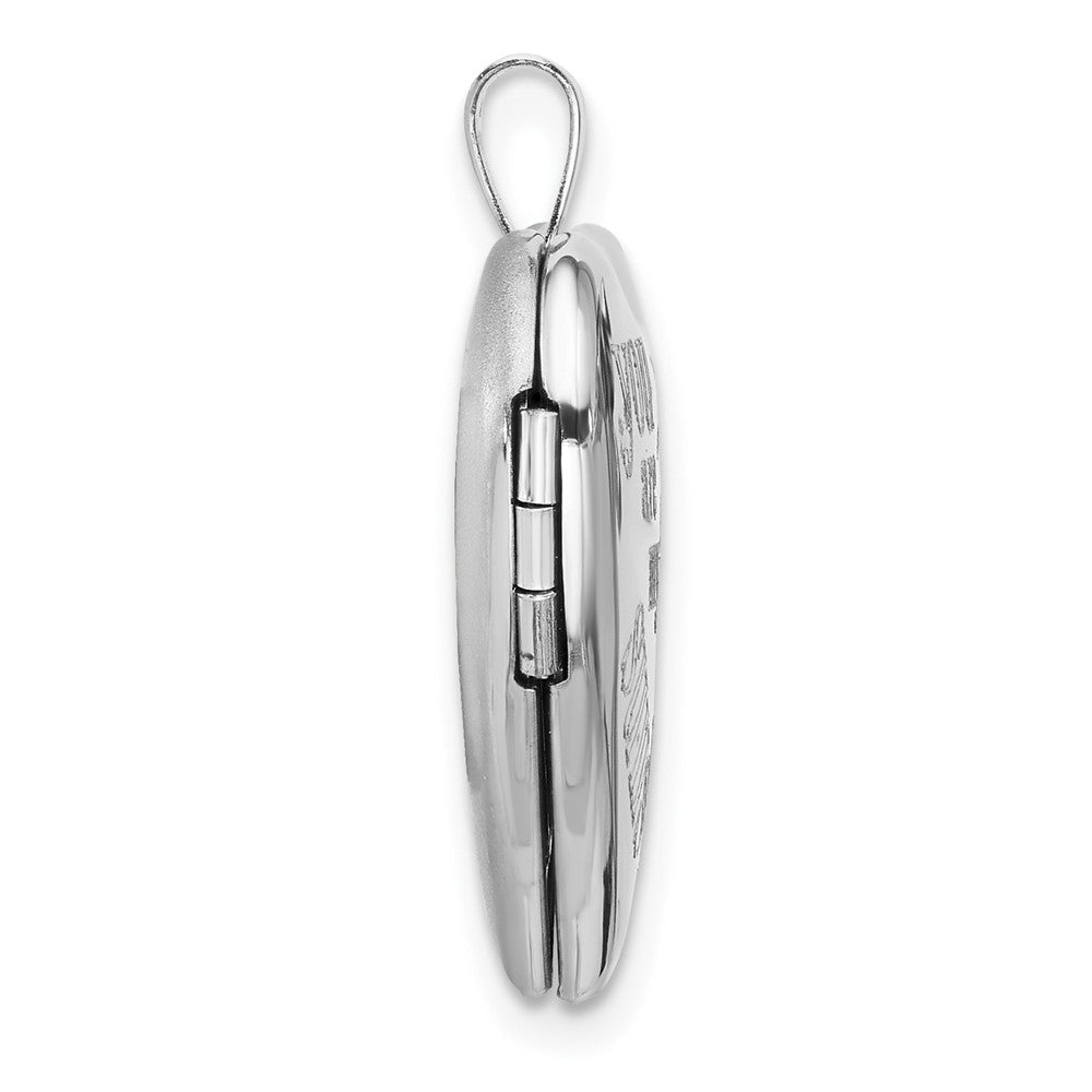 Sterlingsilber Rhodiniert You Are My.. 20mm/12mm Medaillon/pendant Set