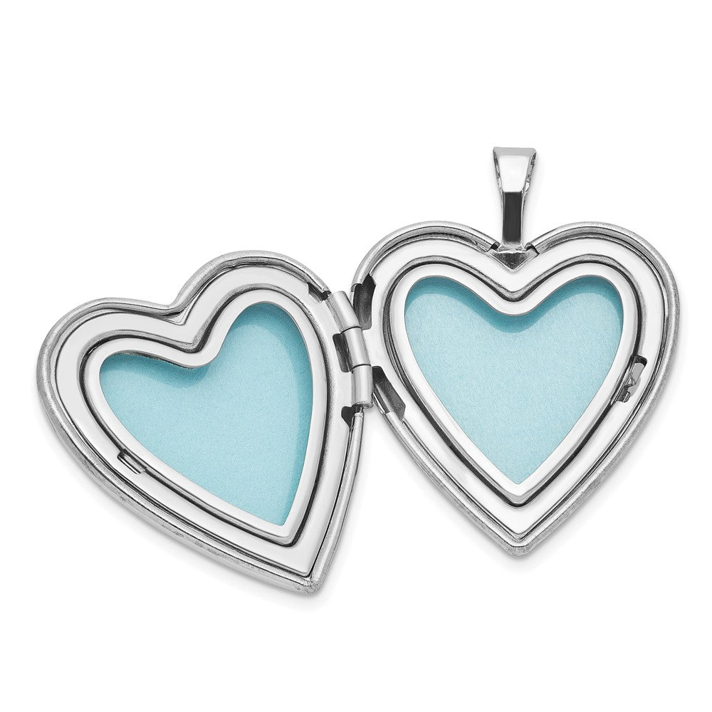 Sterlingsilber Rhodiniert für Immer 20mm/12mm Medaillon/pendant Set