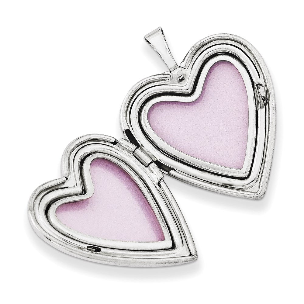Sterlingsilber 20mm mit Amore Herz Medaillon