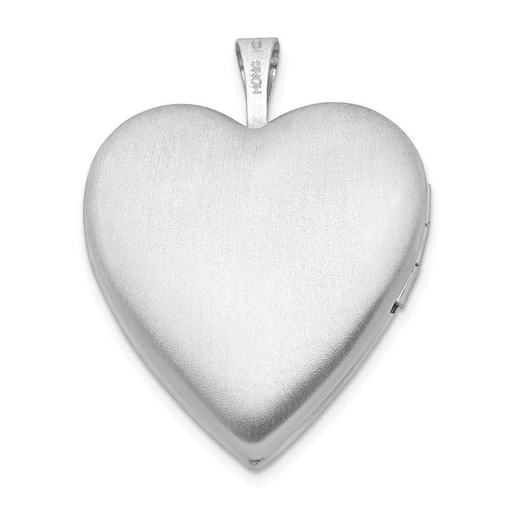 Sterlingsilber Rhodiniert 20mm für Immer in My Herz Medaillon