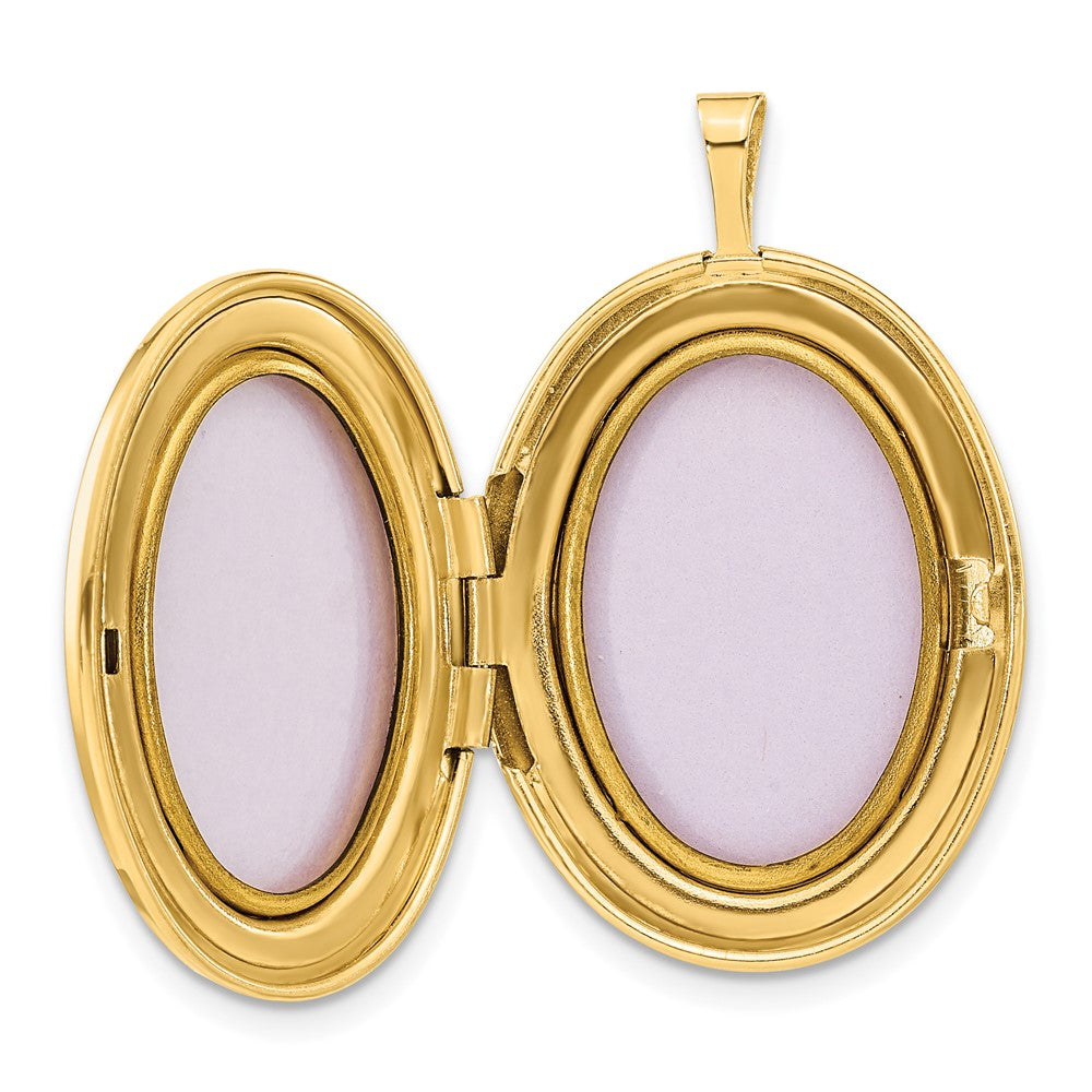 Sterlingsilber & Vergoldet für Immer Man Woman Oval Medaillon