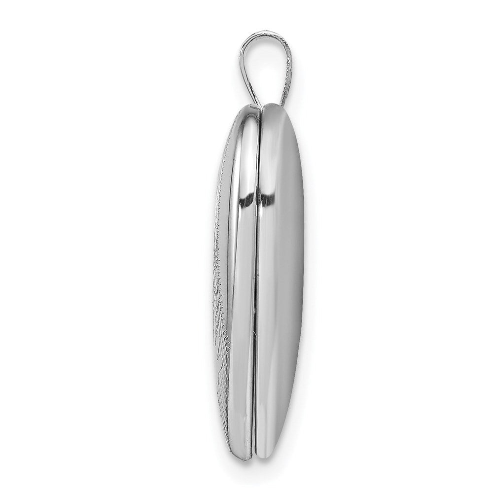 Sterlingsilber Rhodiniert 20mm Hands Herz Medaillon