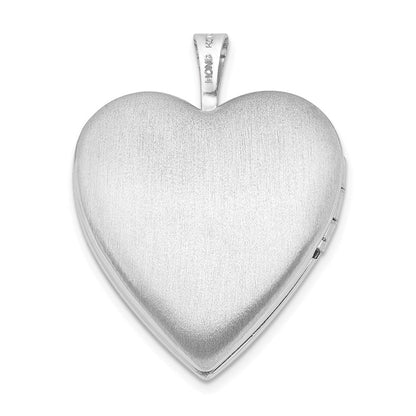 Sterlingsilber Rhodiniert 20mm Hands Herz Medaillon