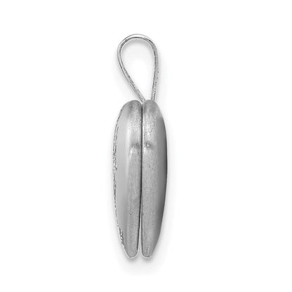Sterlingsilber Rhodiniert Butterflies 12mm Herz Medaillon