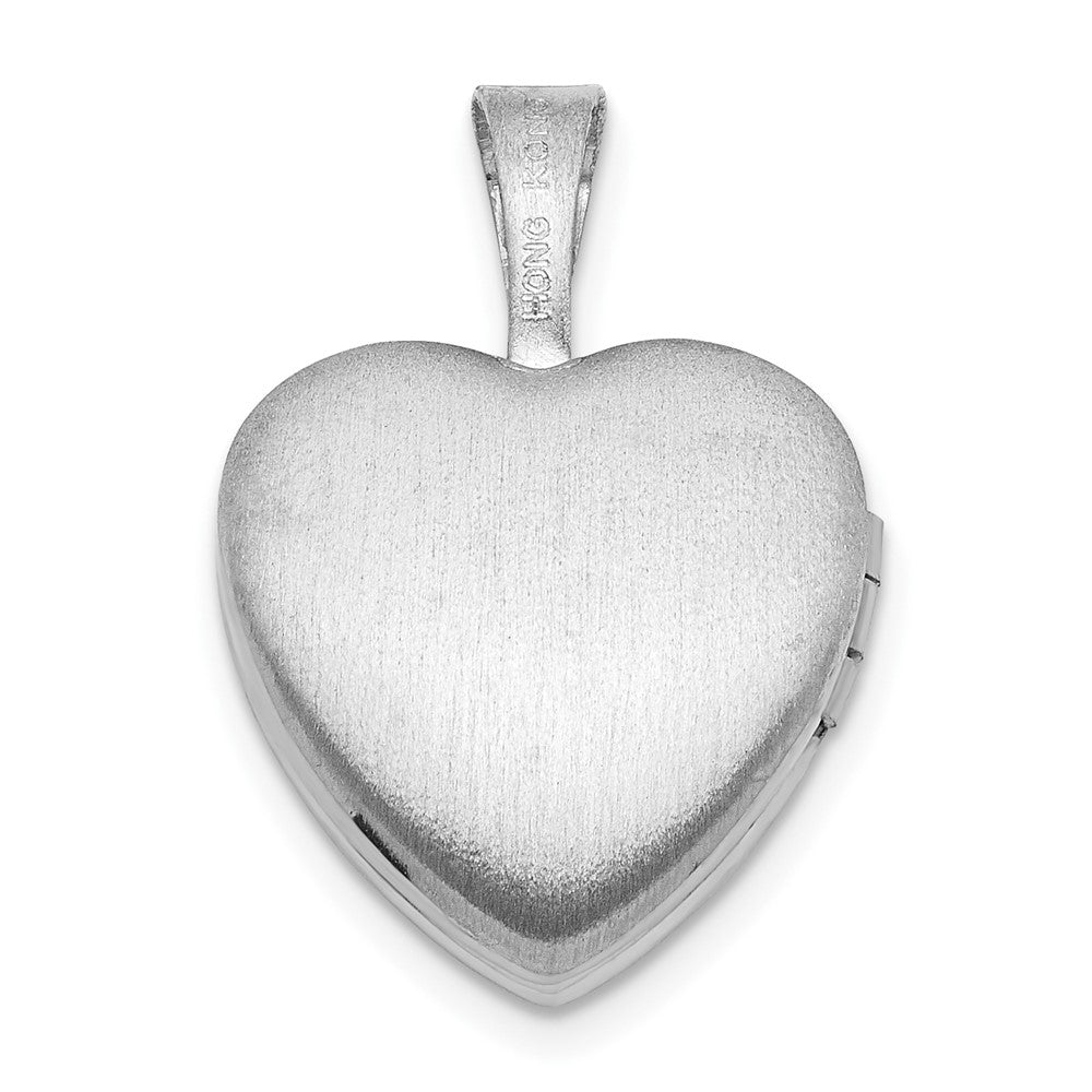 Sterlingsilber It A Mädchen 12mm Herz Medaillon