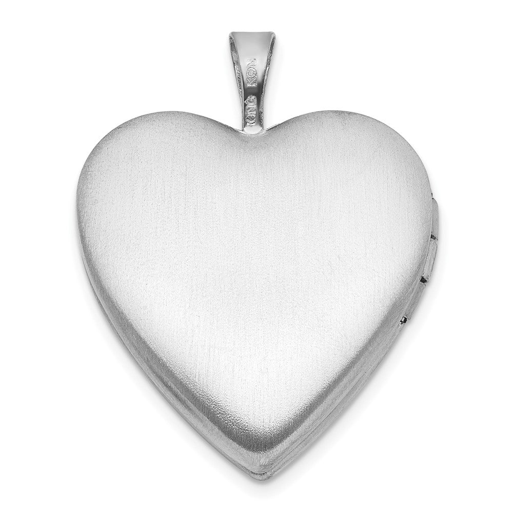 Sterlingsilber Vergoldet Diamant Kreuz 20mm Herz Medaillon