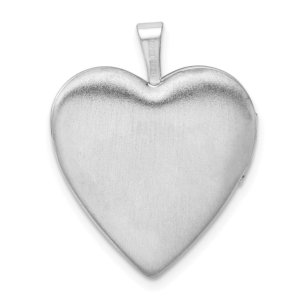 Sterlingsilber Rhodiniert Vergoldet Linked Herzen 20mm Herz Medaillon