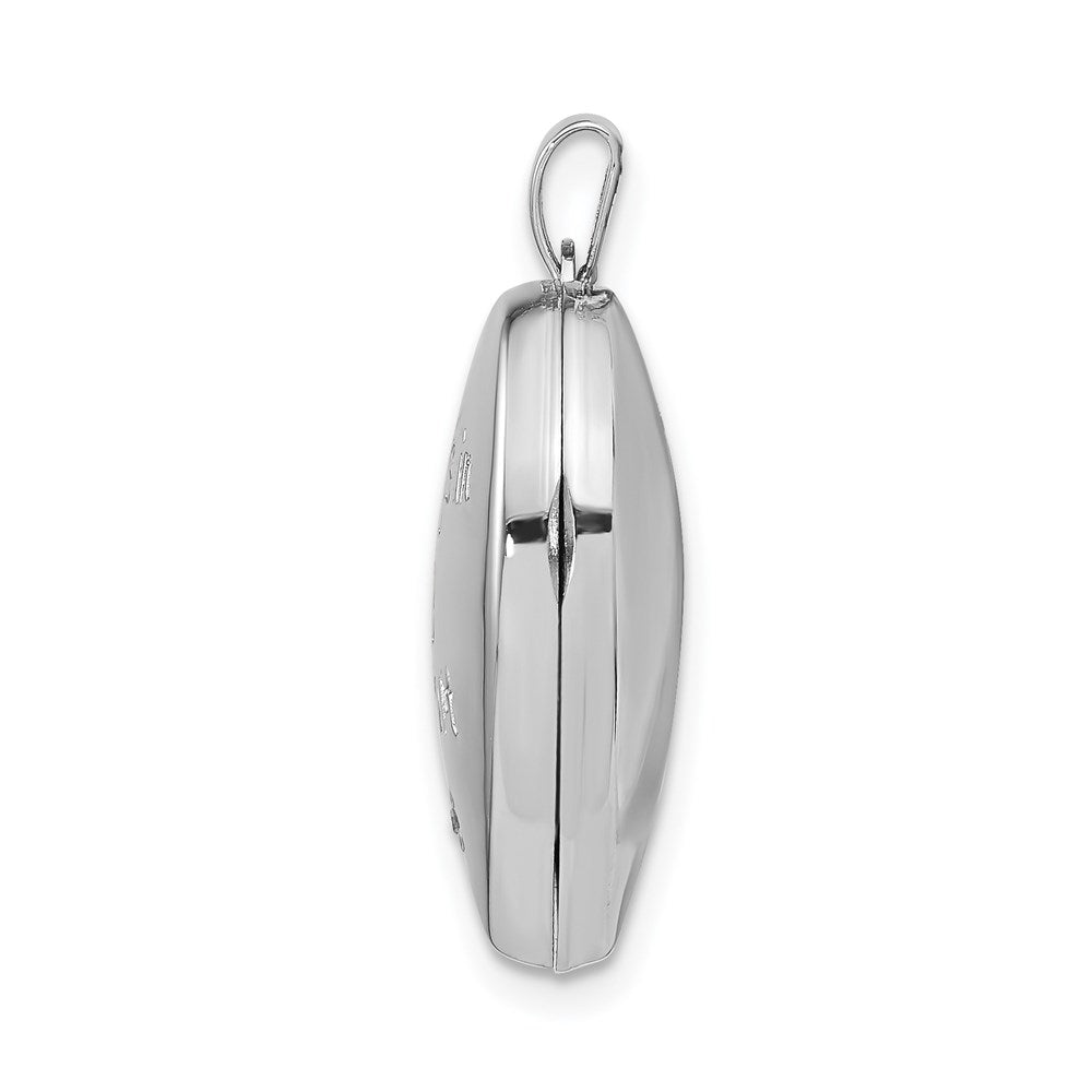 Sterlingsilber Rhodiniert & Goldfarben Immer in My Herz Diamant Medaillon