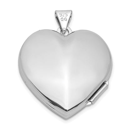 Sterlingsilber Rhodiniert & Goldfarben Immer in My Herz Diamant Medaillon