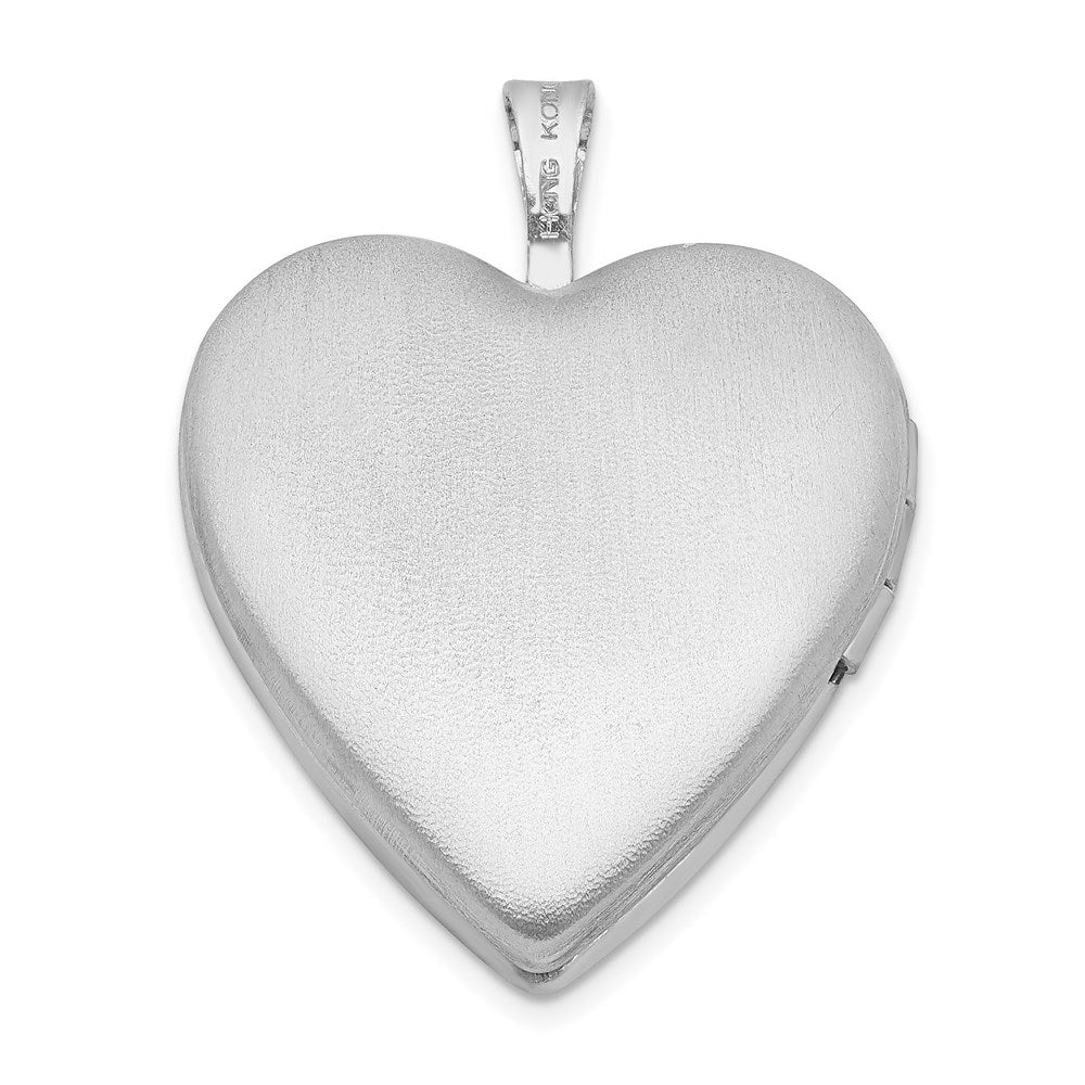 Sterlingsilber Rhodiniert Emailliert Blume Schmetterling Herz Medaillon