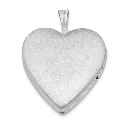 Sterlingsilber Rhodiniert Emailliert Blumen & Schmetterling Herz Medaillon