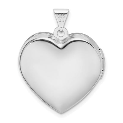 Sterlingsilber Rhodiniert mit Gold-plating Herz Medaillon