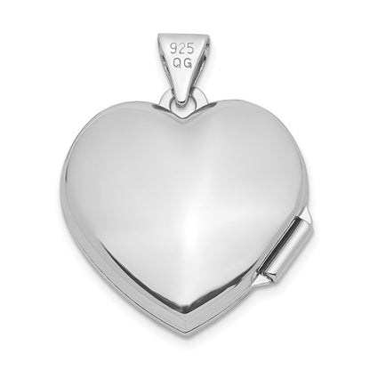 Sterlingsilber Rhodiniert 18mm Filigran Baum Herz Medaillon