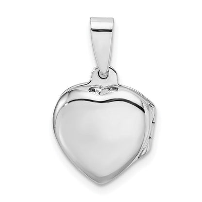 Sterlingsilber Poliert 13mm Herz Medaillon