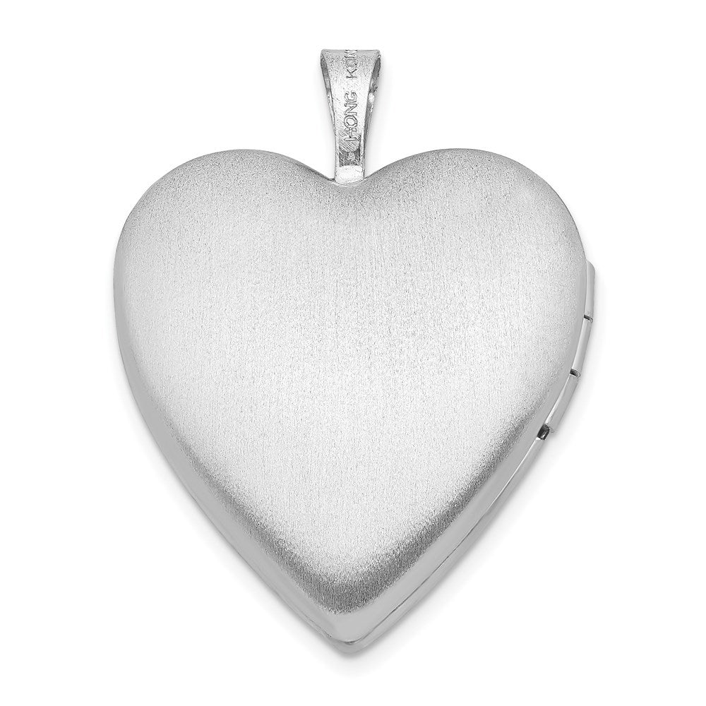Sterlingsilber 20mm Rosa Emaille Claddagh Herz Medaillon