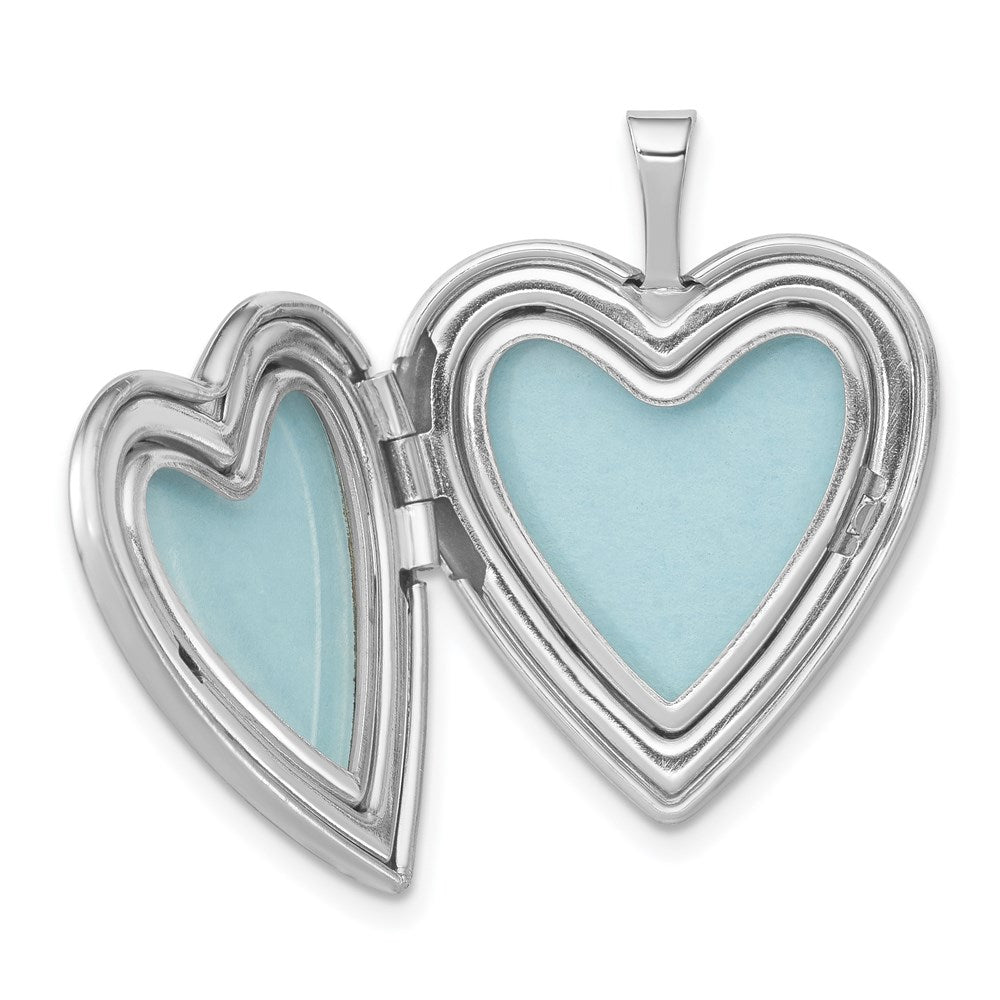 Sterlingsilber 20mm Rosa Emaille Claddagh Herz Medaillon