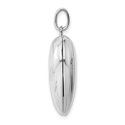 Sterlingsilber I Liebe You Rose Herz Medaillon