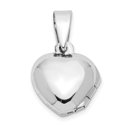 Sterlingsilber Zirkonia Herz Medaillon