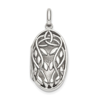 Sterlingsilber Antikisiert Filigran 23mm Medaillon Anhänger