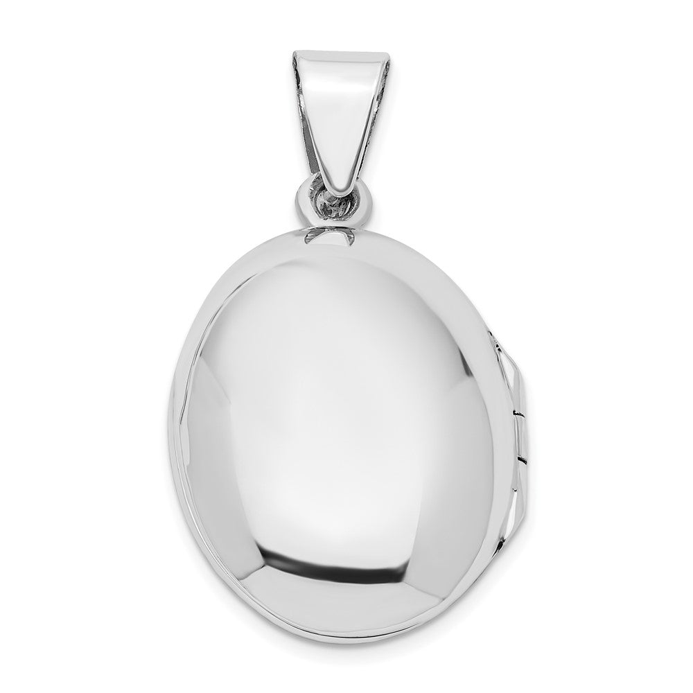 Sterlingsilber Poliert Filigran 22mm Oval Medaillon