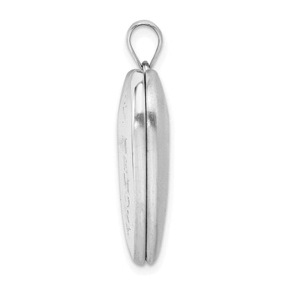 Sterlingsilber Rhodiniert 24mm in Erinnerung Ash Halter Herz Medaillon