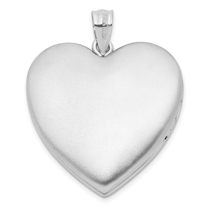 Sterlingsilber Rhodiniert 24mm in Erinnerung Ash Halter Herz Medaillon