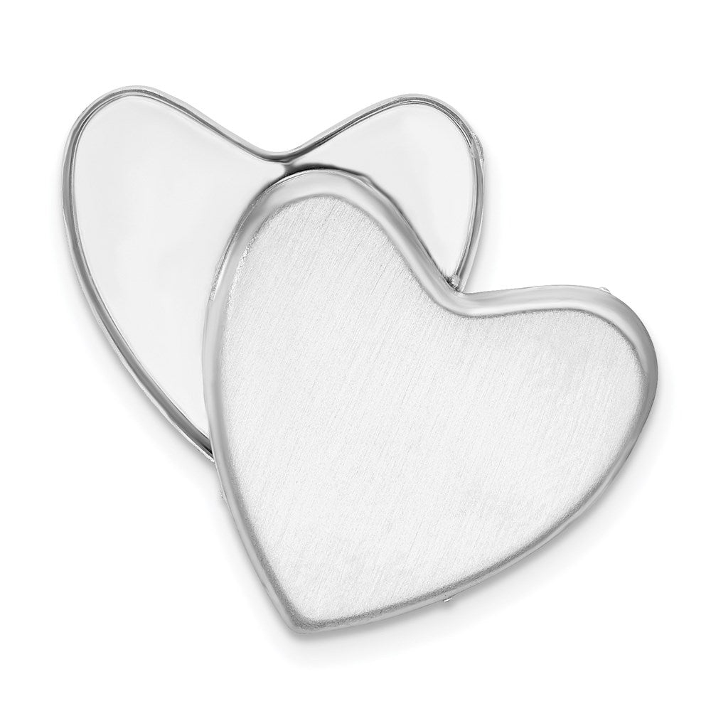 Sterlingsilber Rhodiniert Blume Ash Halter Herz Medaillon