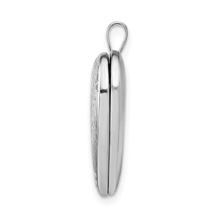 Sterlingsilber Rhodiniert Baum Design Herz Medaillon