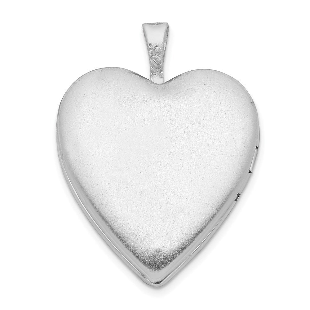 Sterlingsilber Rhodiniert Baum Design Herz Medaillon