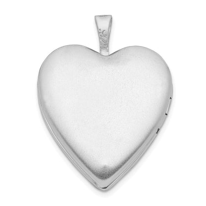 Sterlingsilber Rhodiniert Baum Design Herz Medaillon