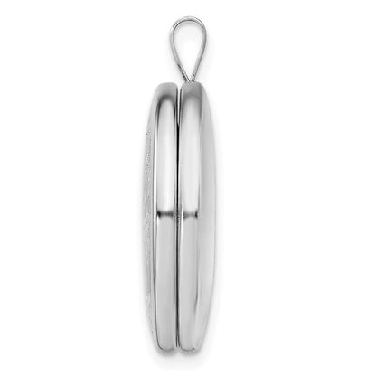 Sterlingsilber Rhodiniert Baum Design Rund Medaillon