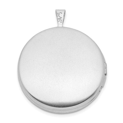 Sterlingsilber Rhodiniert Baum Design Rund Medaillon