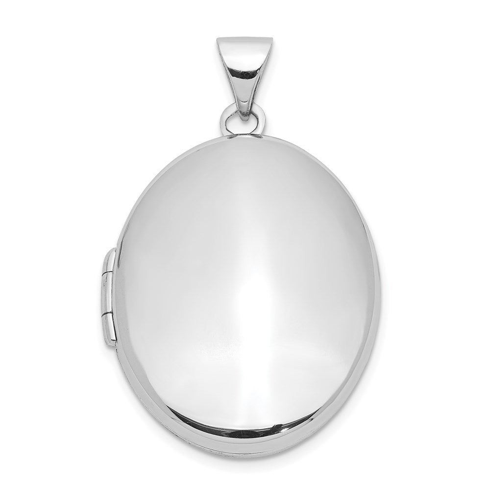 Sterlingsilber Rhodiniert Oval 23mm Medaillon