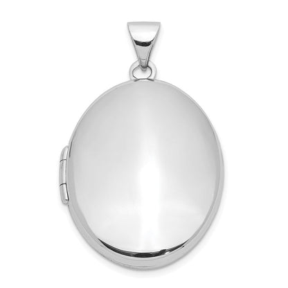 Sterlingsilber Rhodiniert Oval 23mm Medaillon