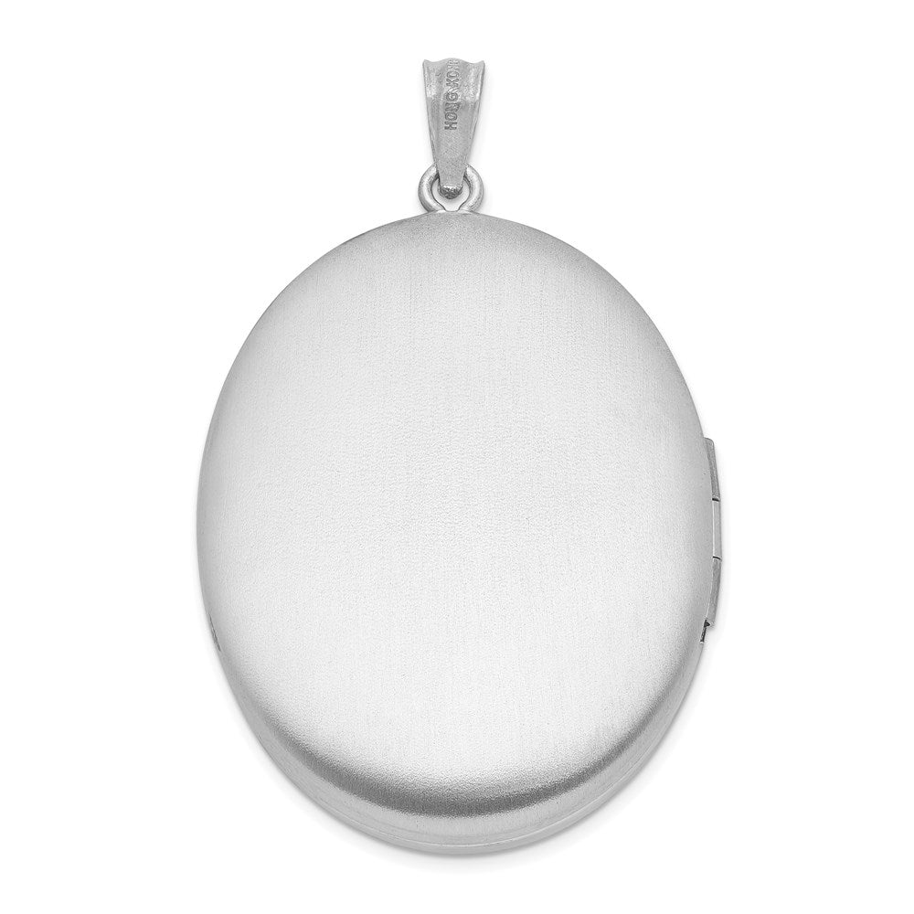 Sterlingsilber Rhodiniert Diamant Stern Ash Halter Oval Medaillon