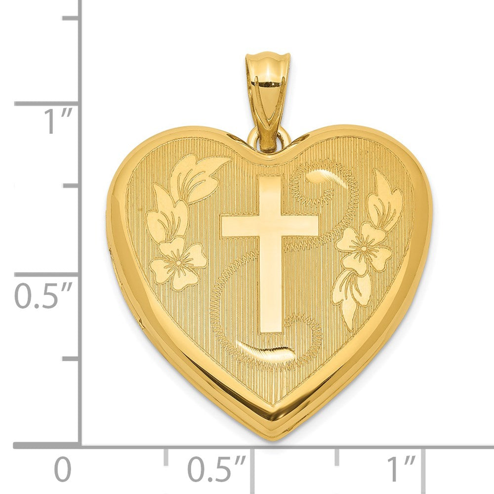 Ss/vergoldet Sterlingsilber Goldfarben Blumen Kreuz Ash Halter Herz Medaillon