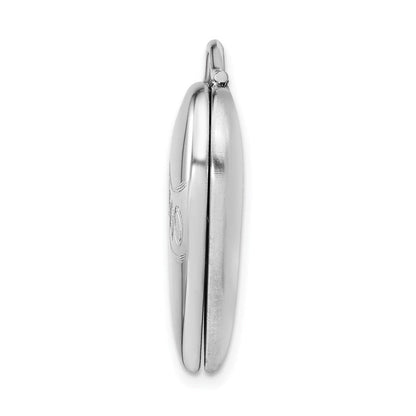 Sterlingsilber Rhodiniert Satiniert & Poliert Xxxooo Herz Medaillon