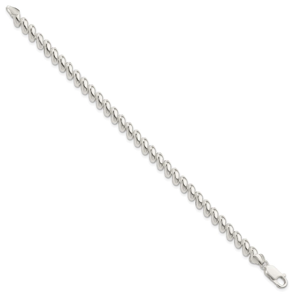 7.5 Zoll Sterlingsilber 7mm San Marco Armband