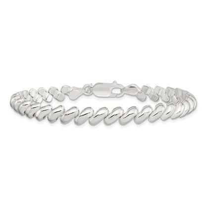 7.5 Zoll Sterlingsilber 7mm San Marco Armband