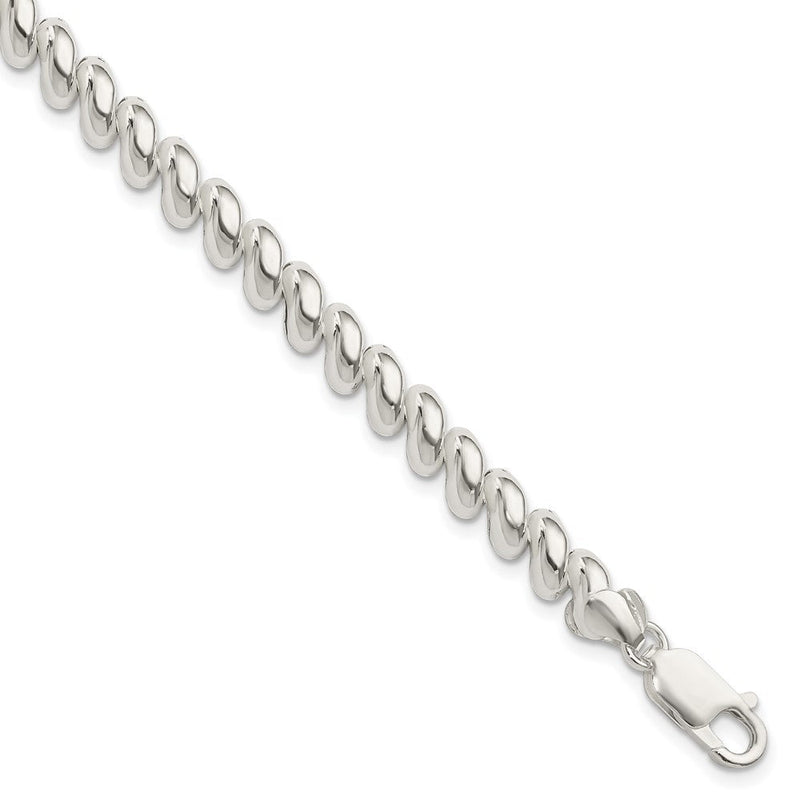 7.5 Zoll Sterlingsilber 7mm San Marco Armband
