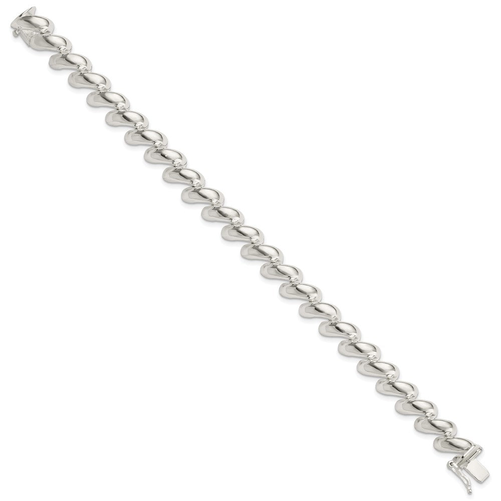 7 Zoll Sterlingsilber 10mm San Marco Armband