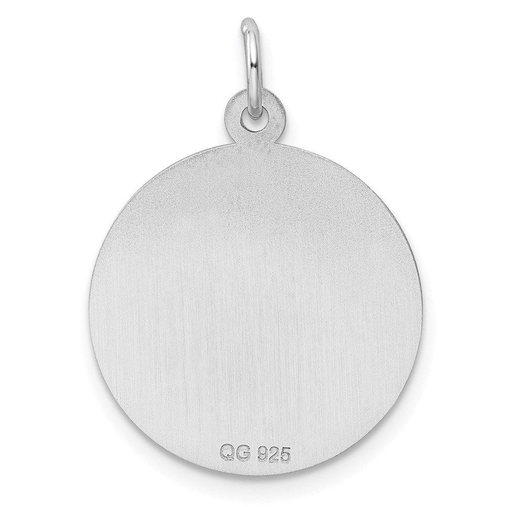 Sterlingsilber Rhodiniert Gravierbar Junge Plättchen Charm