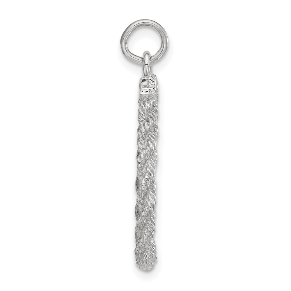 Sterlingsilber Gravierbar Poliert Vorderseite/satin Rückseite Junge Plättchen Charm
