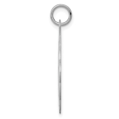Sterlingsilber Rhodiniert Gravierbar Mädchen Plättchen Charm