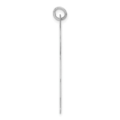Sterlingsilber Rhodiniert Gravierbar Junge Poliert Vorderseite/satin Rückseite Plättchen Charm