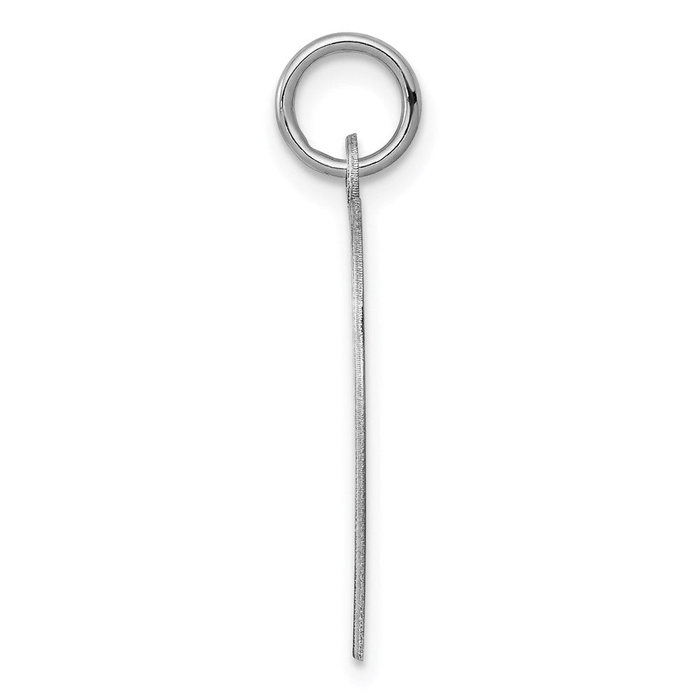Sterlingsilber Rhodiniert Gravierbar Mädchen Plättchen Charm