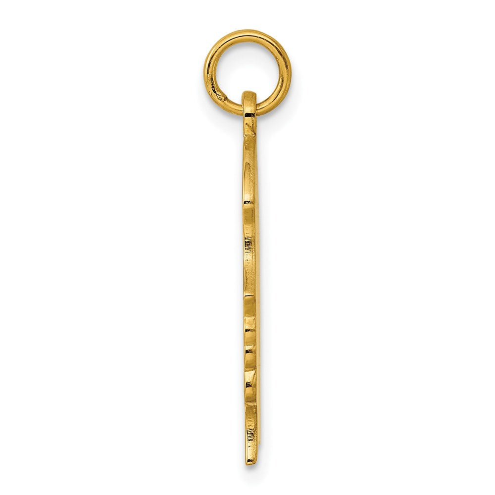 Ss/vergoldet Sterlingsilber Gp Gravierbar Mädchen Poliert Plättchen Charm