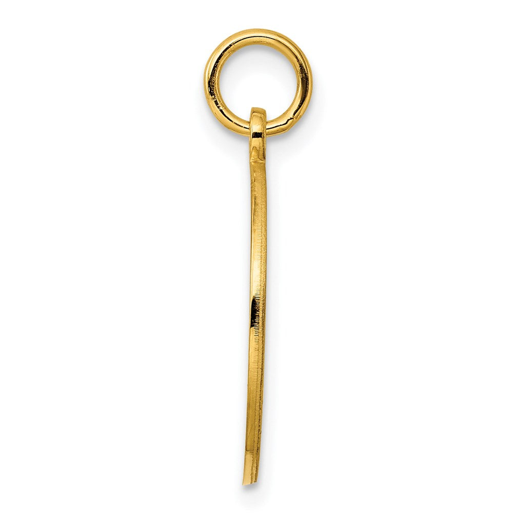 Ss/vergoldet Sterlingsilber Gp Gravierbar Rund Poliert Plättchen Charm
