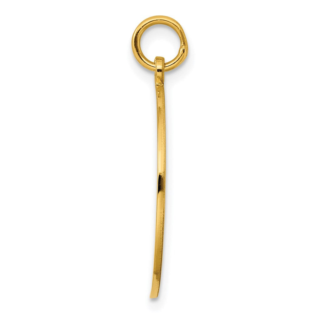 Ss/vergoldet Sterlingsilber Gp Gravierbar Rund Poliert Plättchen Charm